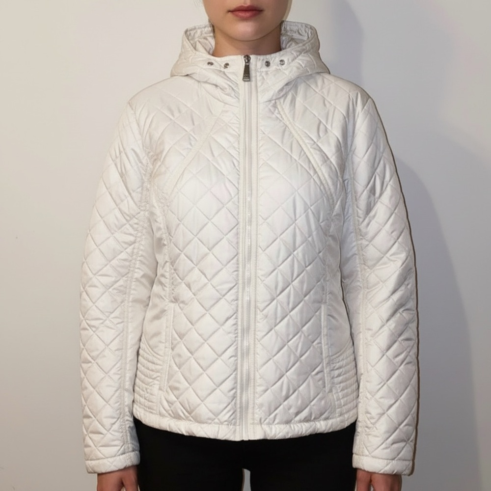 Canyon River Blues Off White Insulated Outerwear Hooded Jacket Size XL